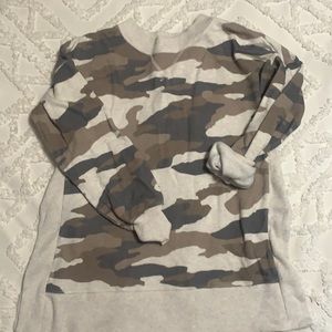 Tunic style crew neck sweatshirt